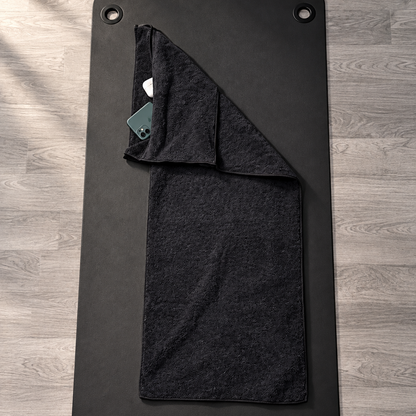 Serviette de Sport Anti-Chute avec Poche Zippée
