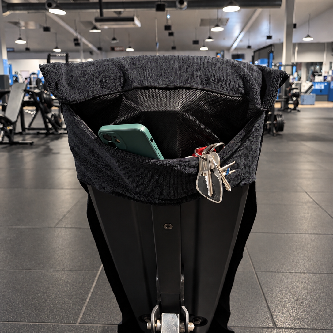 Serviette de Sport Anti-Chute avec Poche Zippée